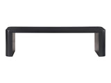 Post Black Small Dining Bench - Ornate Home