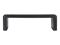 Post Black Small Dining Bench - Ornate Home