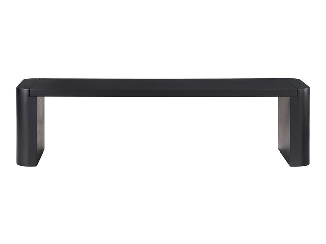 Post Black Small Dining Bench - Ornate Home