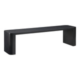 Post Black Small Dining Bench - Ornate Home