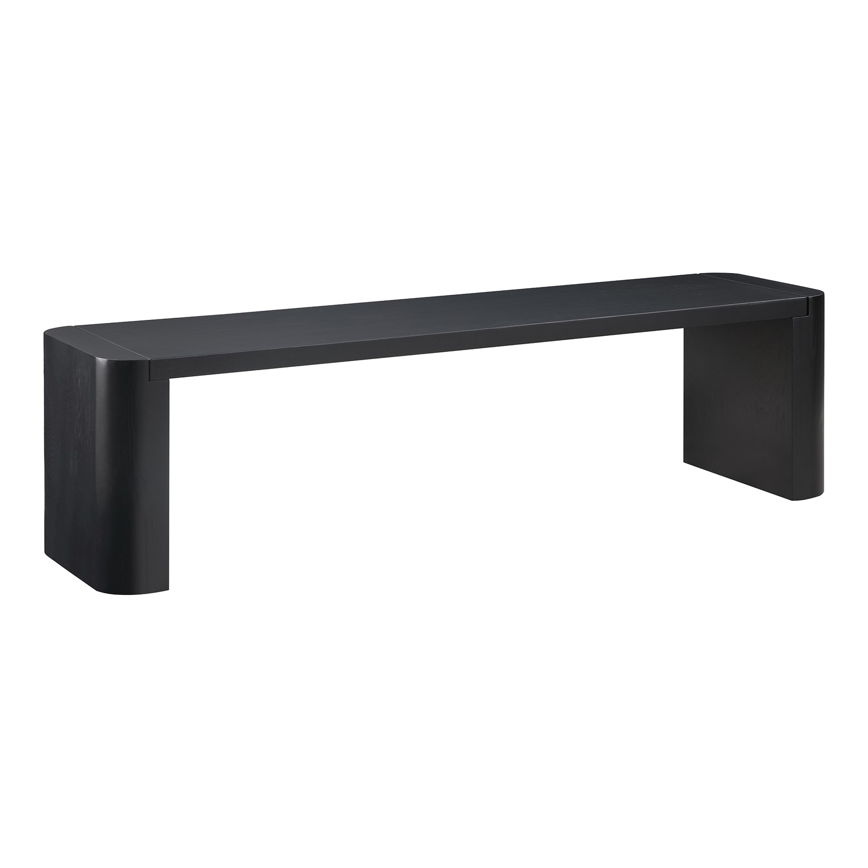 Post Black Small Dining Bench - Ornate Home