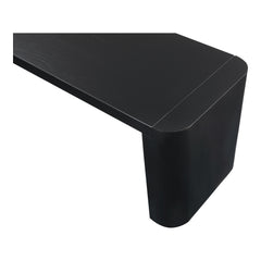 Post Black Small Dining Bench - Ornate Home