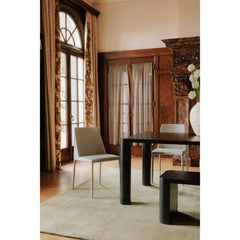 Post Black Small Dining Bench - Ornate Home