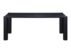 Post Black Small Dining Table - Ornate Home