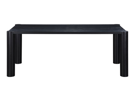Post Black Small Dining Table - Ornate Home