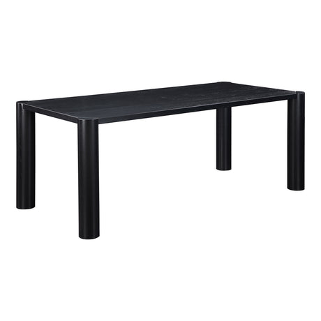 Post Black Small Dining Table - Ornate Home