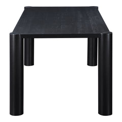 Post Black Small Dining Table - Ornate Home