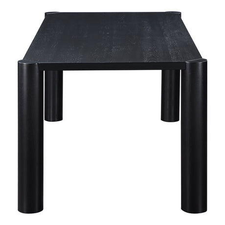 Post Black Small Dining Table - Ornate Home
