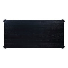 Post Black Small Dining Table - Ornate Home