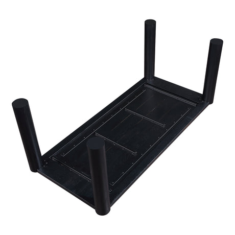 Post Black Small Dining Table - Ornate Home