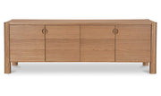 Post Natural Media Unit Oak - Ornate Home