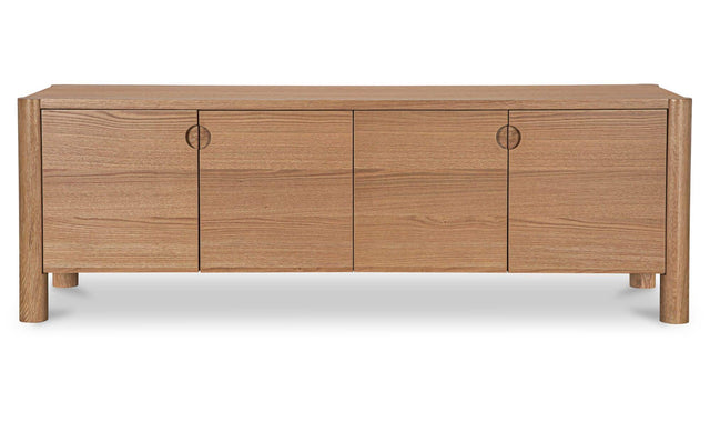 Post Natural Media Unit Oak - Ornate Home