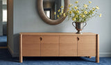 Post Natural Media Unit Oak - Ornate Home