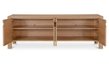 Post Natural Media Unit Oak - Ornate Home