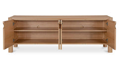 Post Natural Media Unit Oak - Ornate Home