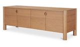 Post Natural Media Unit Oak - Ornate Home