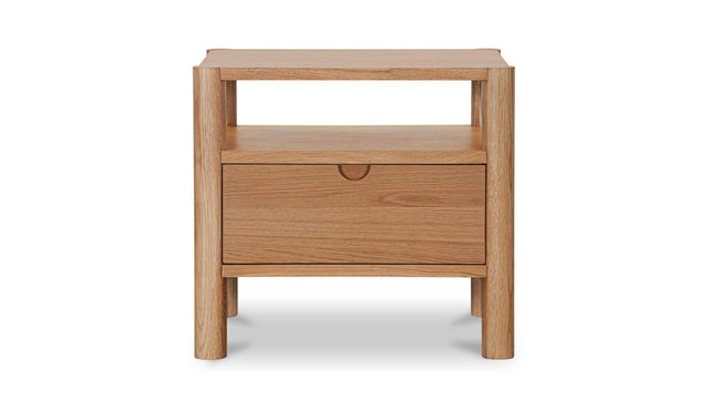 Post Natural Nightstand Oak - Ornate Home