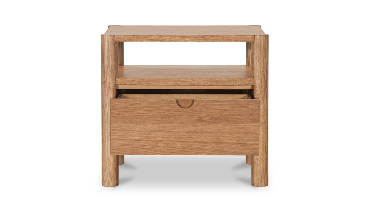 Post Natural Nightstand Oak - Ornate Home