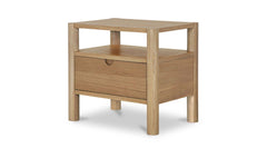 Post Natural Nightstand Oak - Ornate Home