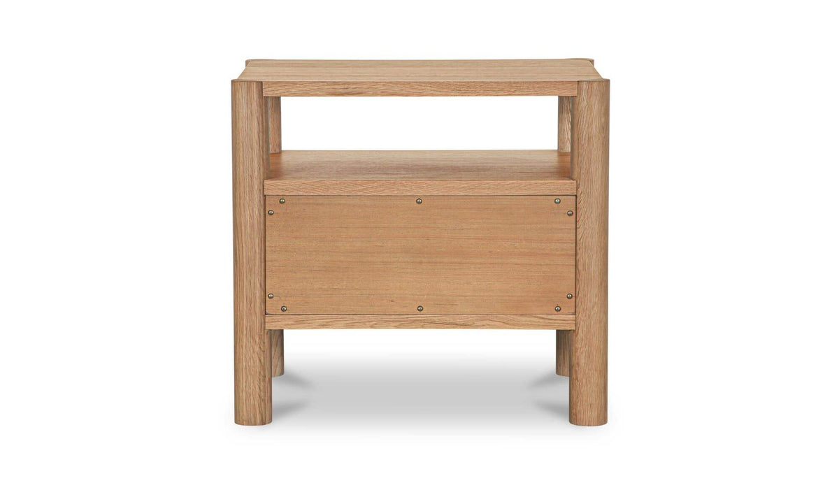 Post Natural Nightstand Oak - Ornate Home