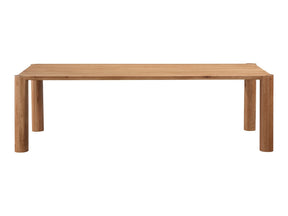 Post Natural Oak Large Table - Ornate Home