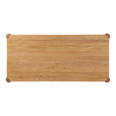 Post Natural Oak Large Table - Ornate Home
