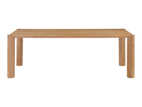 Post Natural Oak Small Dining Table - Ornate Home