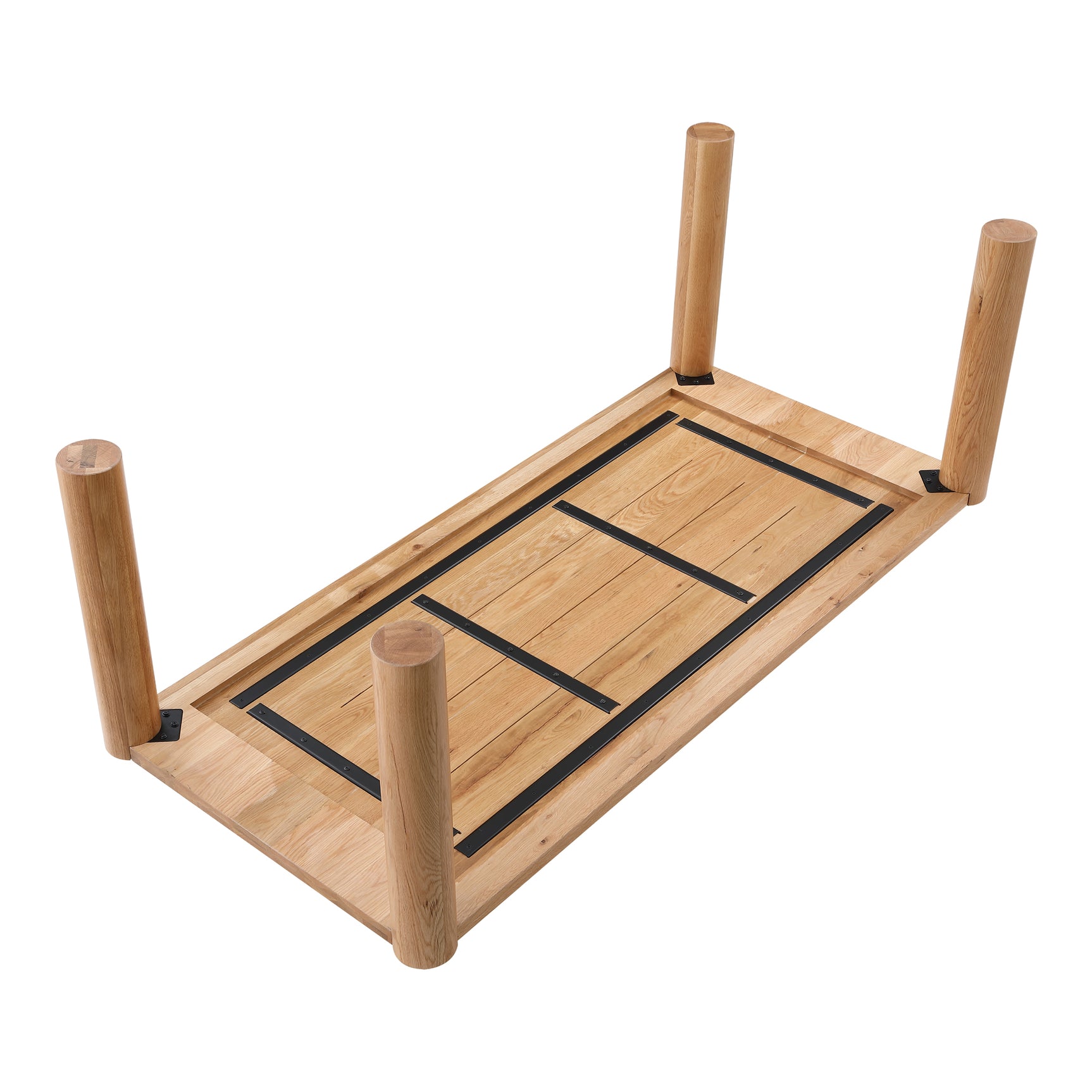 Post Natural Oak Small Dining Table - Ornate Home