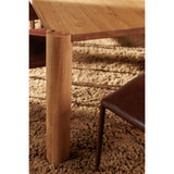 Post Natural Oak Small Dining Table - Ornate Home