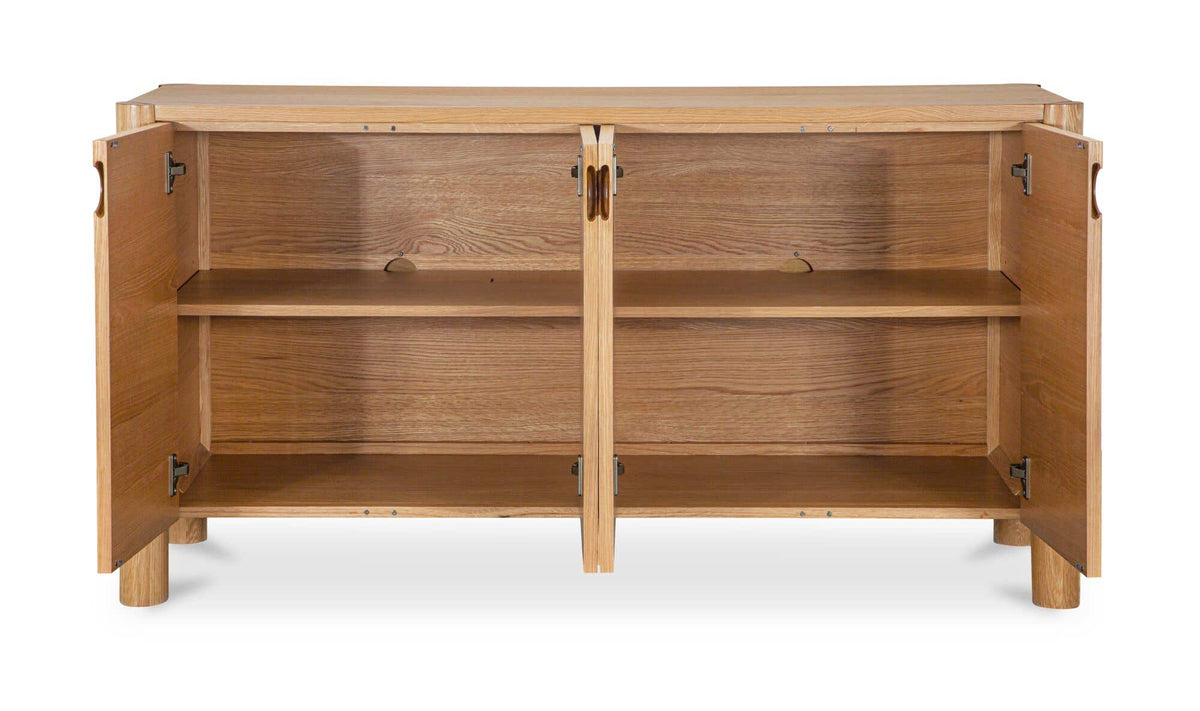 Post Natural Sideboard Oak - Ornate Home