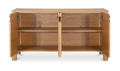 Post Natural Sideboard Oak - Ornate Home