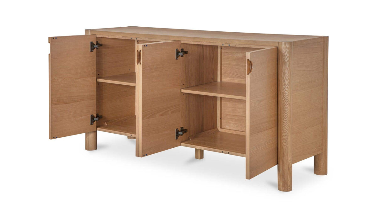 Post Natural Sideboard Oak - Ornate Home