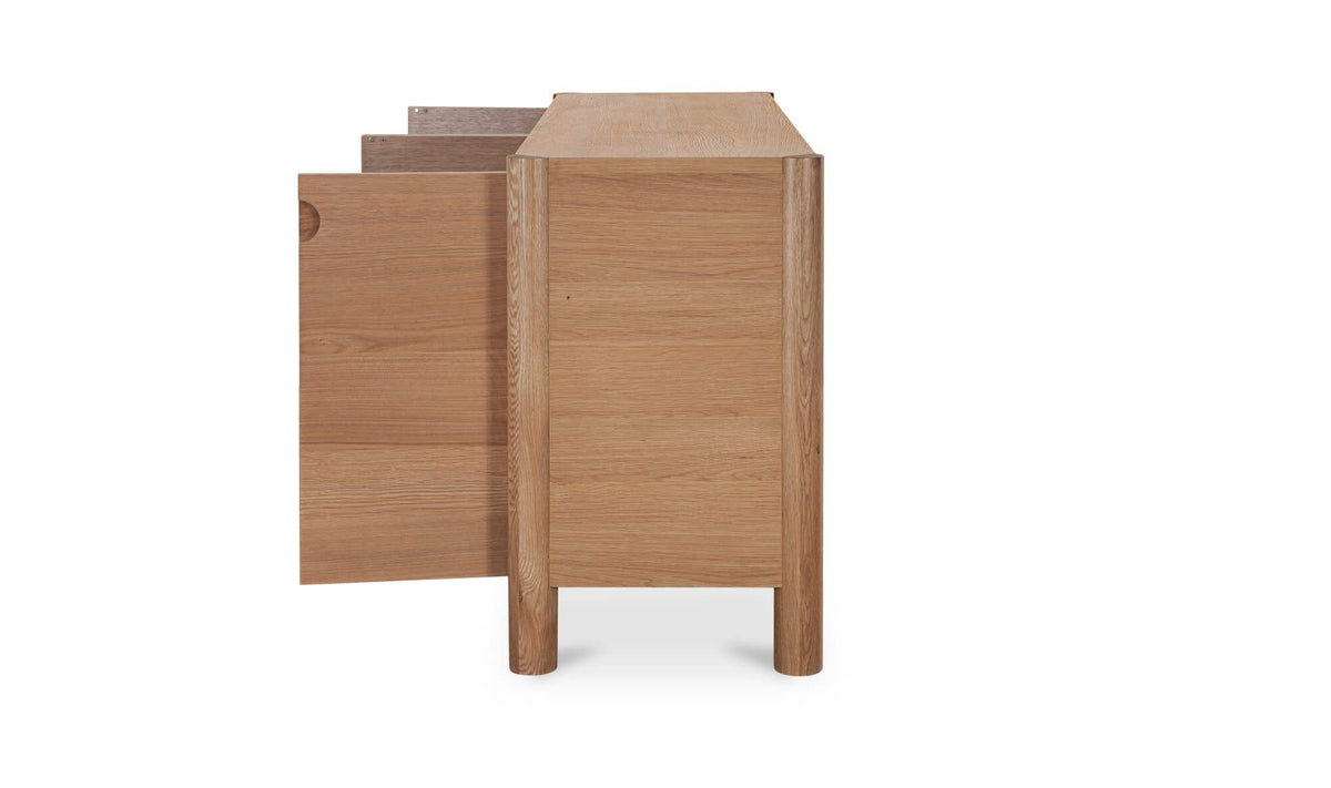 Post Natural Sideboard Oak - Ornate Home