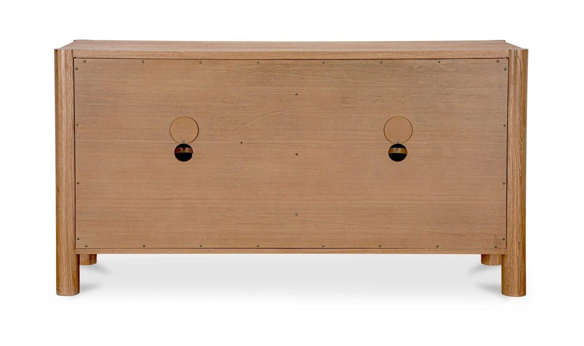 Post Natural Sideboard Oak - Ornate Home