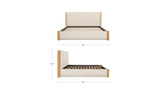 Post Oat King Bed Natural Oak - Ornate Home