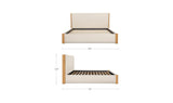 Post Oat Queen Bed Natural Oak - Ornate Home
