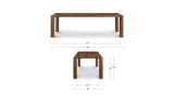 Post Walnut Large Dining Table - Ornate Home