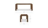 Post Walnut Small Dining Table