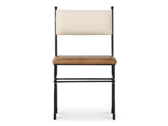 Posta Brown Leather Dining Chair - Ornate Home
