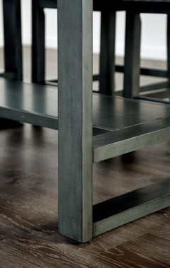 Potton Gray Counter Ht. Table - Ornate Home