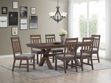 Pottsville Black/Natural 7 Pc. Dining Set - Ornate Home