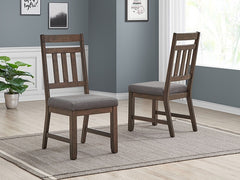 Pottsville Black/Natural 7 Pc. Dining Set - Ornate Home