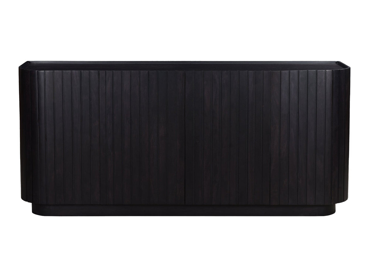 Povera Black 4 Door Sideboard - Ornate Home