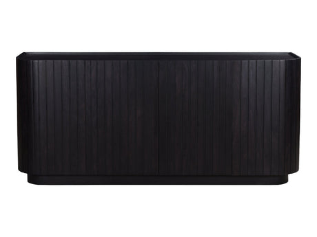 Povera Black 4 Door Sideboard - Ornate Home