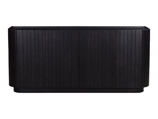 Povera Black 4 Door Sideboard - Ornate Home