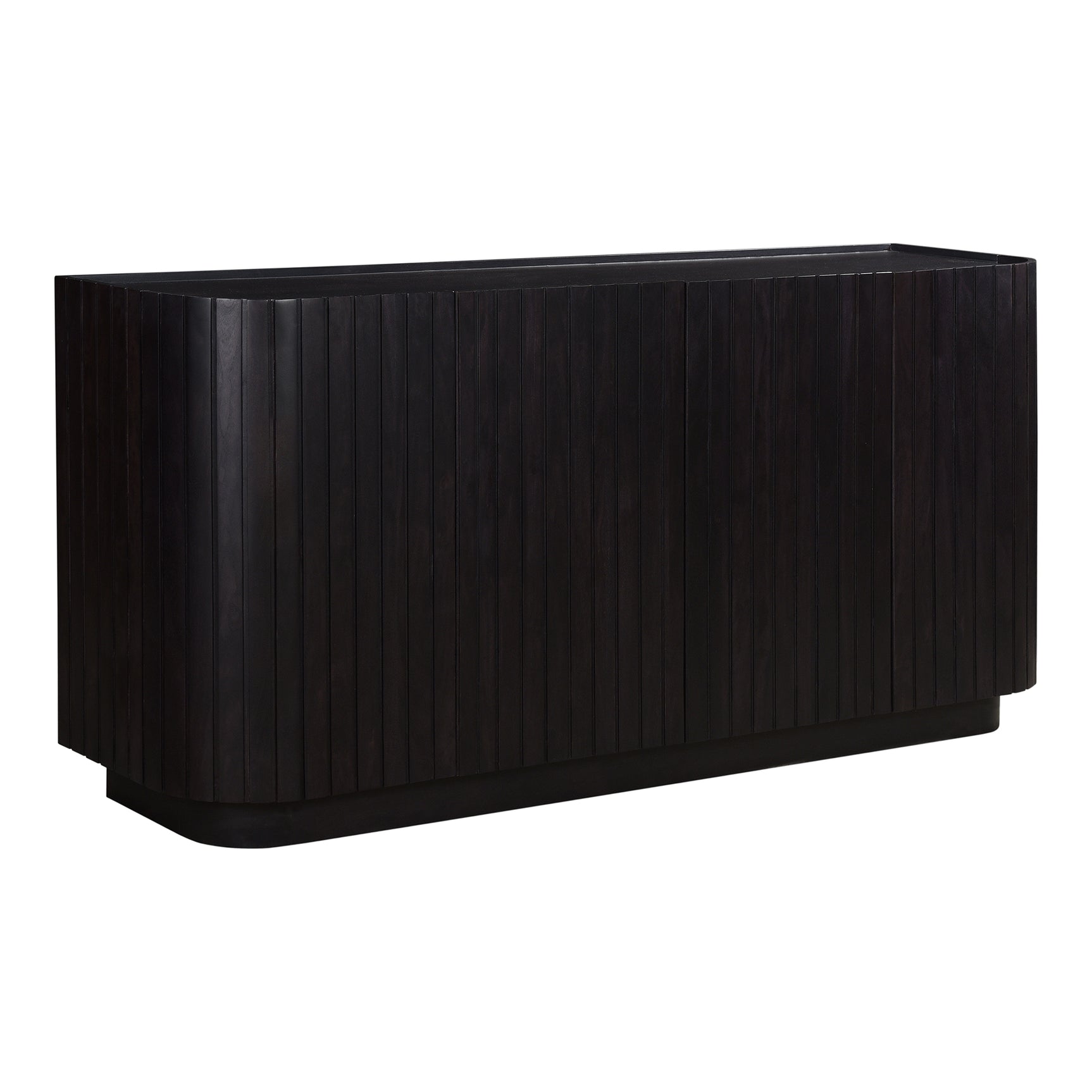 Povera Black 4 Door Sideboard - Ornate Home