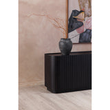 Povera Black 4 Door Sideboard - Ornate Home