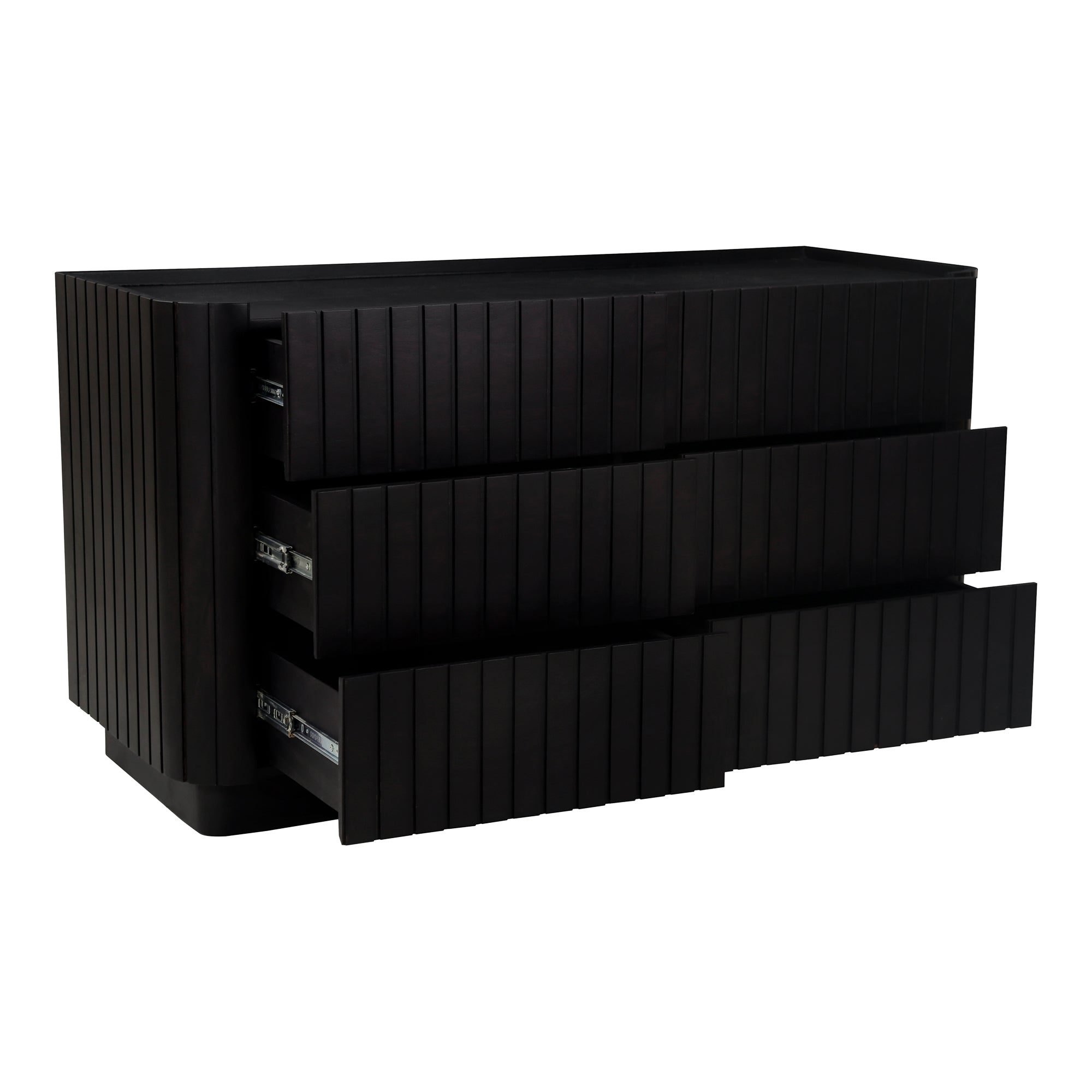 Povera Black 6 Drawer Dresser