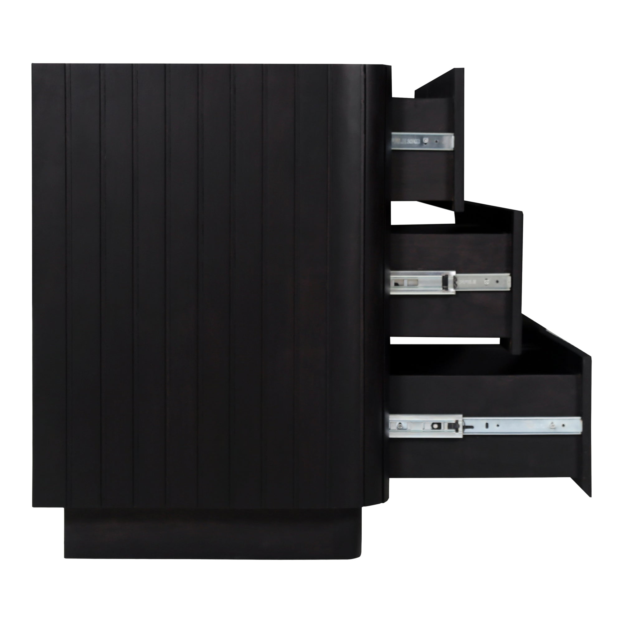 Povera Black 6 Drawer Dresser - Thumbnail 5