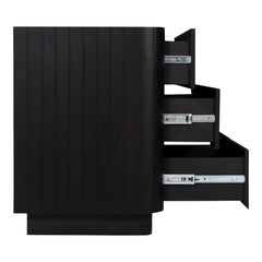 Povera Black 6 Drawer Dresser - Ornate Home